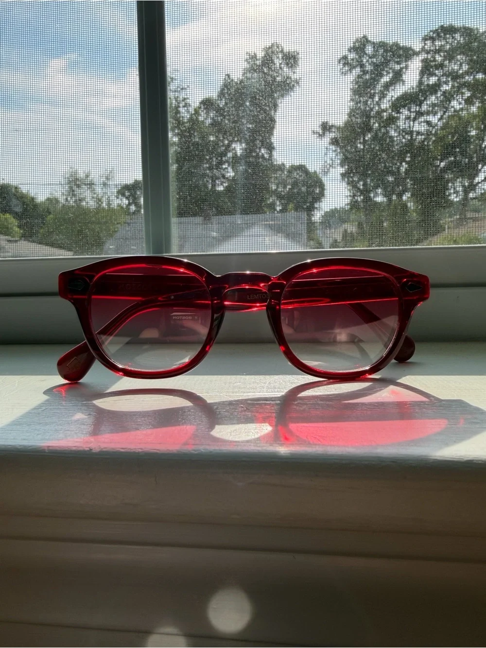 MOSCOT LEMTOSH 46 Ruby SE Special Edition Red Gradient Sunglasses 46-24-145